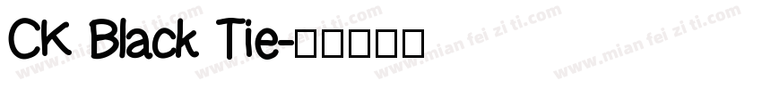 CK Black Tie字体转换